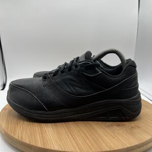 New Balance 928 Womens Size 7.5 Black Leather Roll Bar Walking Shoes WW928BK2